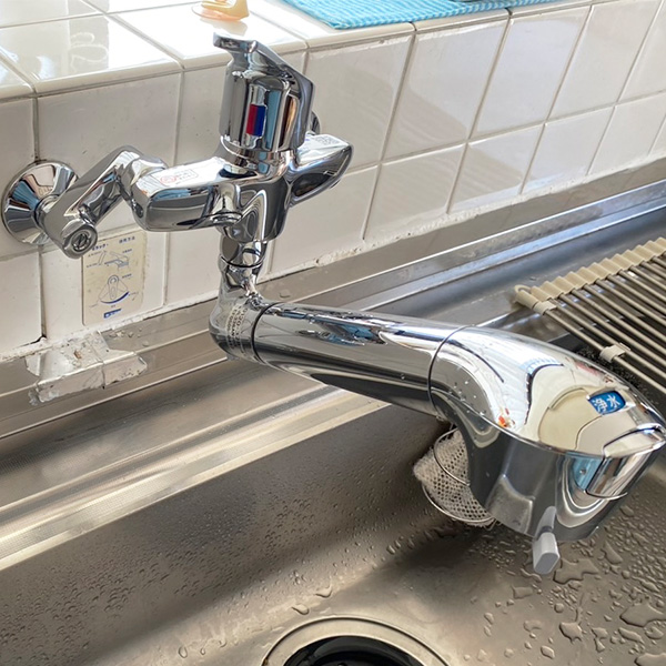 水栓取付後の画像